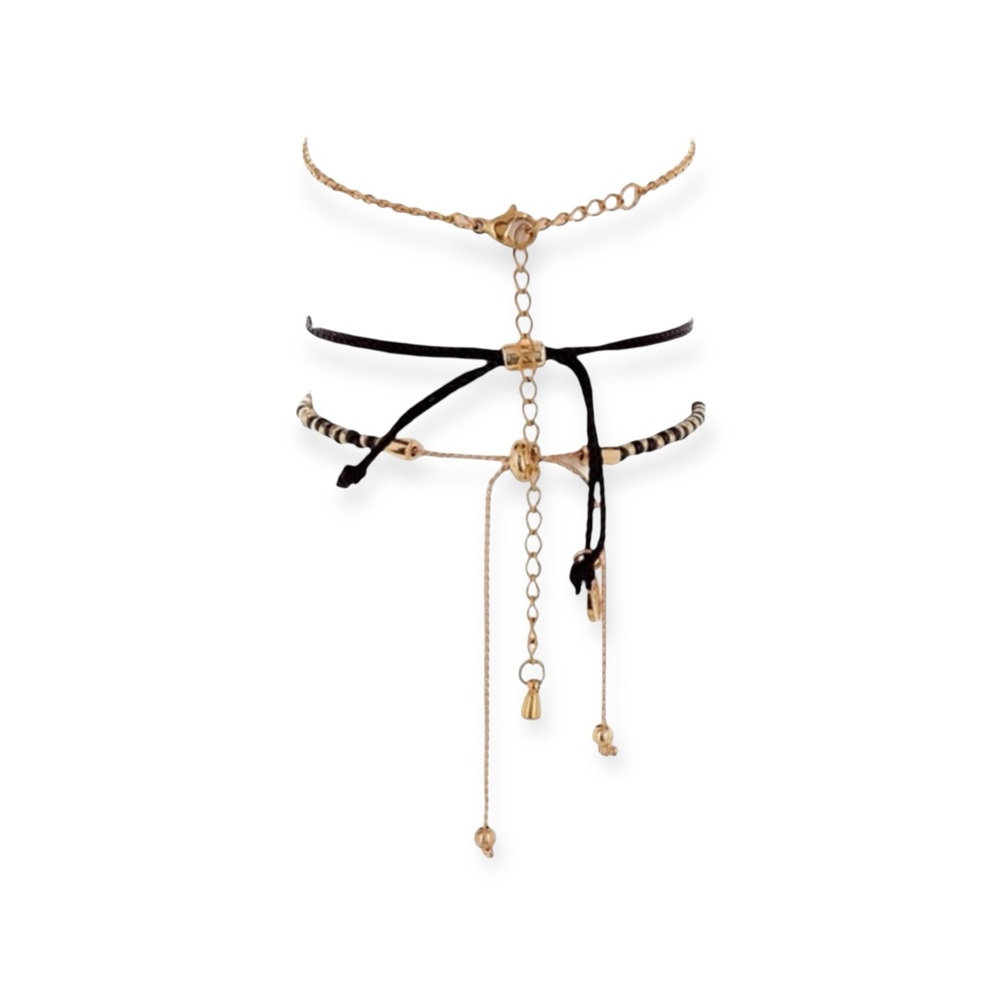 new Loren Olivia ➪ aso Free People FP ➪ 14KGP Boho Arrow Bracelet 3 Piece Set ➪ - Picture 10 of 14